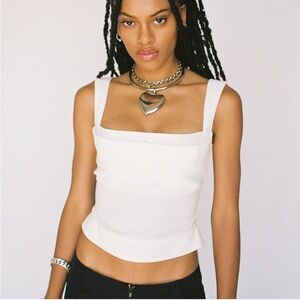 Miaou Imogene Corset in White